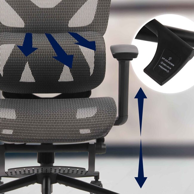 Bürostuhl Reston schwarz oder Grau