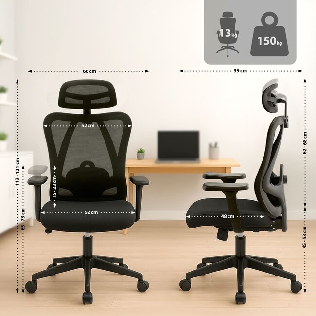 Bürostuhl Elisha schwarz