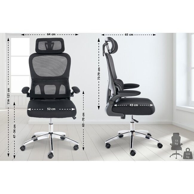 Bürostuhl Overton schwarz