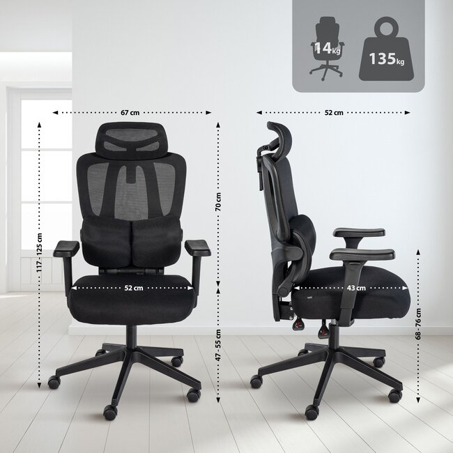 Bürostuhl Altamont schwarz