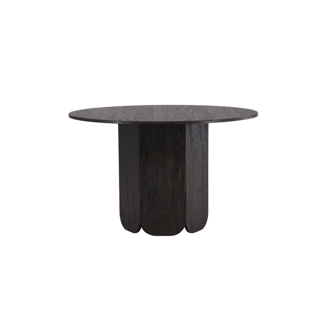 Runder Esstisch Tekla Schwarz 120 cm