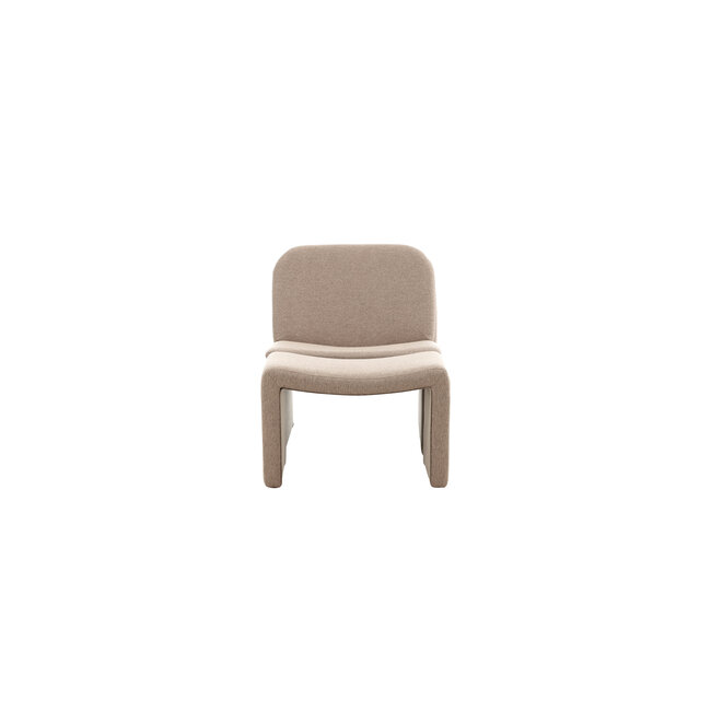 Sessel mit Hocker Bonn Braun