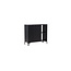 Vitrinenschrank Piring Schwarz