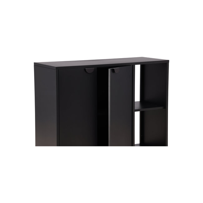 Vitrinenschrank Piring Schwarz