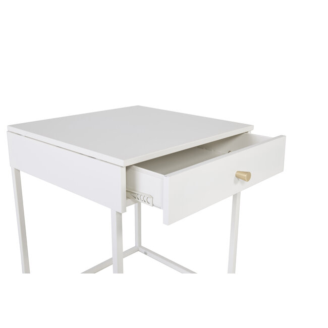 Nachttisch Bakal Weiß