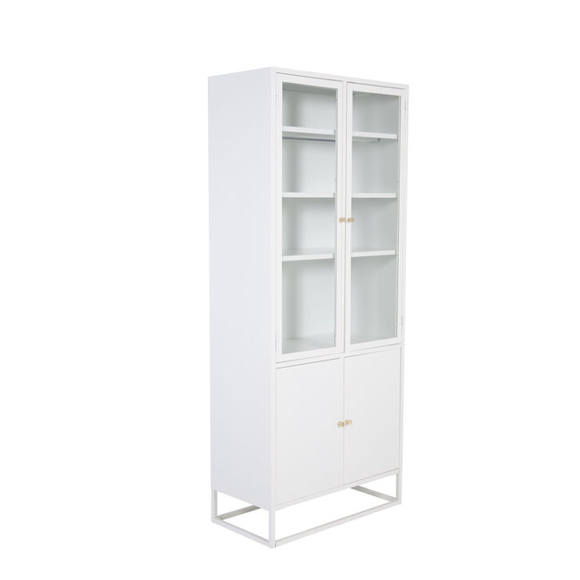 Vitrinenschrank Bakal Weiß