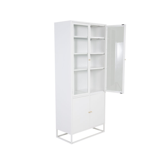 Vitrinenschrank Bakal Weiß
