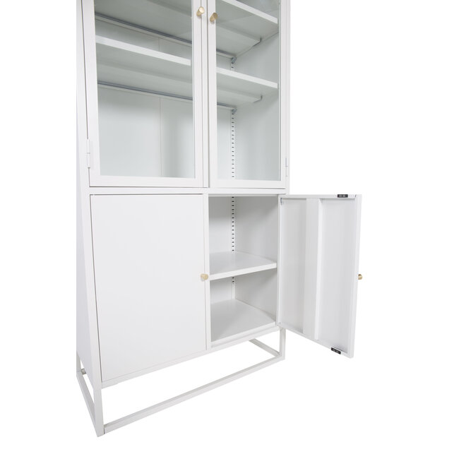 Vitrinenschrank Bakal Weiß
