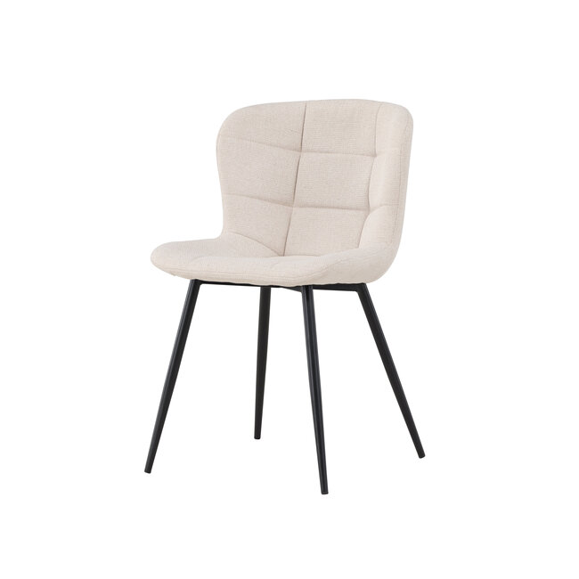 2er Set Esszimmerstuhl Lily Creme