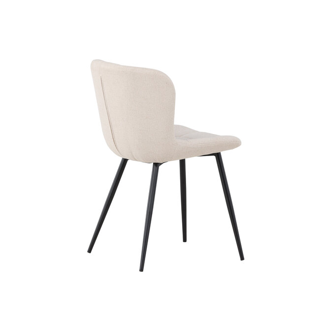 2er Set Esszimmerstuhl Lily Creme