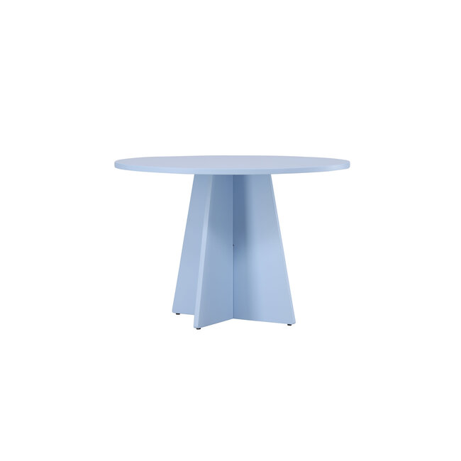 Bootcut Runder Esstisch 110cm  blau