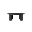 Runder Sofa-Tisch Juno – Moderner Couchtisch in Schwarz