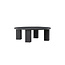 Runder Sofa-Tisch Juno – Moderner Couchtisch in Schwarz