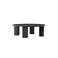 Runder Sofa-Tisch Juno – Moderner Couchtisch in Schwarz