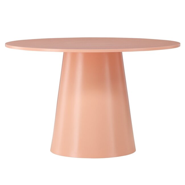 Runder Esstisch Lanzo Ø120 cm – Modern in Peach, Green, Mocca, Braun & Whitewash