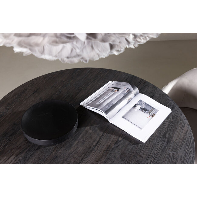 Runder Esstisch Lanzo Ø120 cm – Modern in Peach, Green, Mocca, Braun & Whitewash