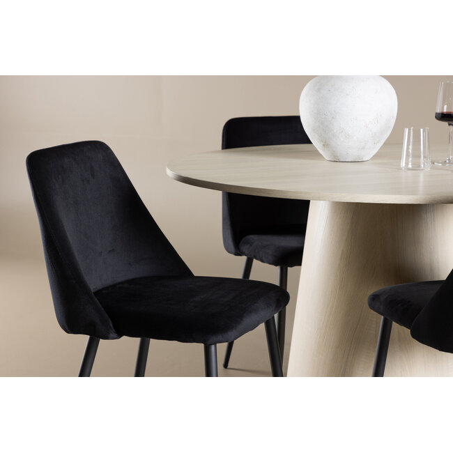 Essgruppe Lanzo Tisch & Night Stühle – Modern & Elegant