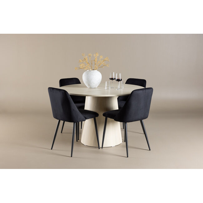 Essgruppe Lanzo Tisch und Night Stühle – Modern und Elegant
