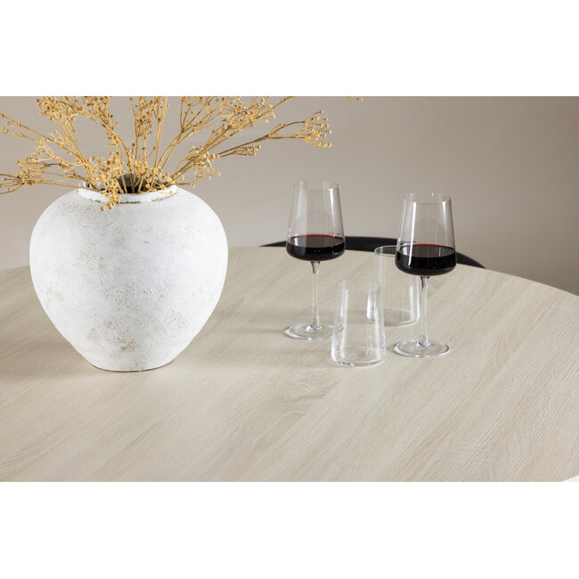 5-tlg. Lanzo Tisch & Alfons Stühle – Modern & Natürlich