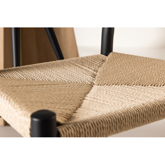 5-tlg. Lanzo Tisch & Alfons Stühle – Modern & Natürlich