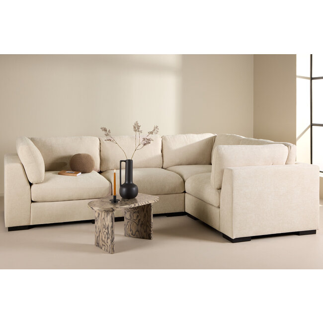 Ecksofa Beige Salerno