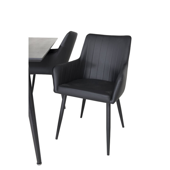 7-tlg. Esszimmer-Set Dipp mit Stühlen Comfort