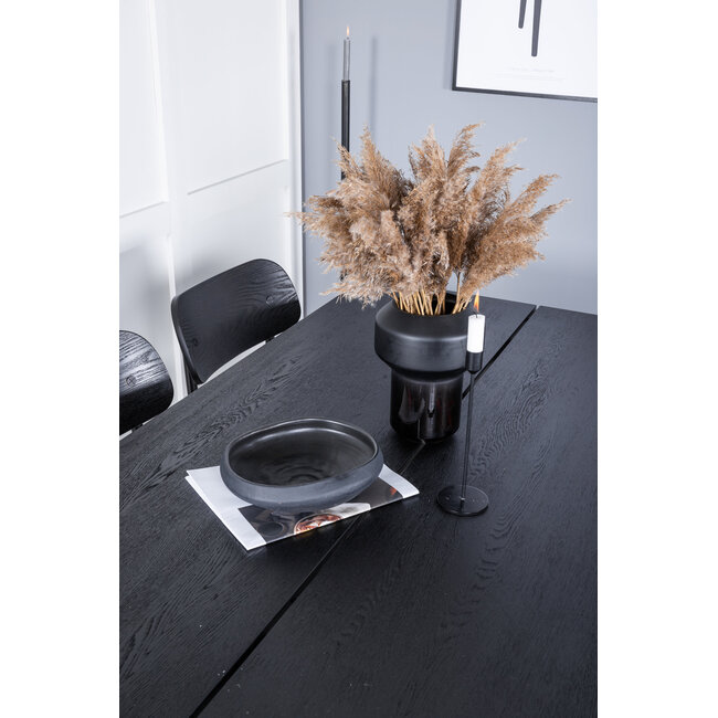 7-tlg. Esszimmer-Set Sleek mit Stühlen Polly