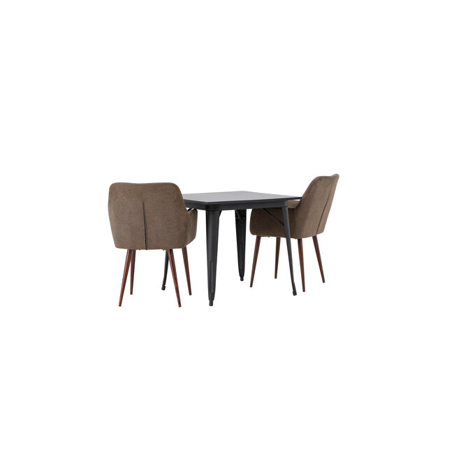 3-tlg. Esszimmer-Set Tempe mit Stühlen Tomorrow