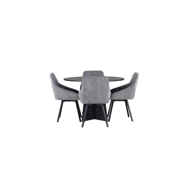 5-teiliges Esszimmer-Set Bootcut mit Stühlen Rosie