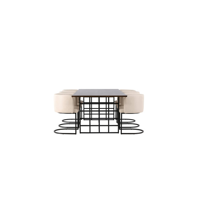 7-tlg. Esszimmer-Set Ystad mit Stühlen Simrishamn