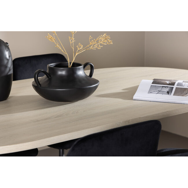 5-tlg. Andy Esstisch mit Night Esszimmerstuhl