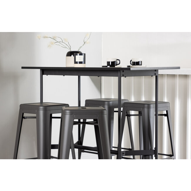 5-tlg. Bar-Set Rax mit Stühlen Tempe