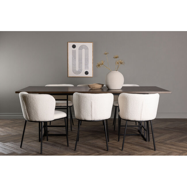 Esszimmer-Set Ystad mit Stühlen Edina