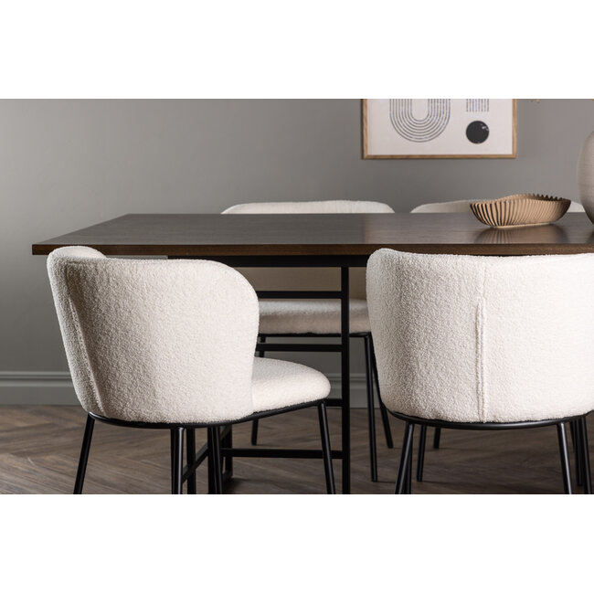 Esszimmer-Set Ystad mit Stühlen Edina