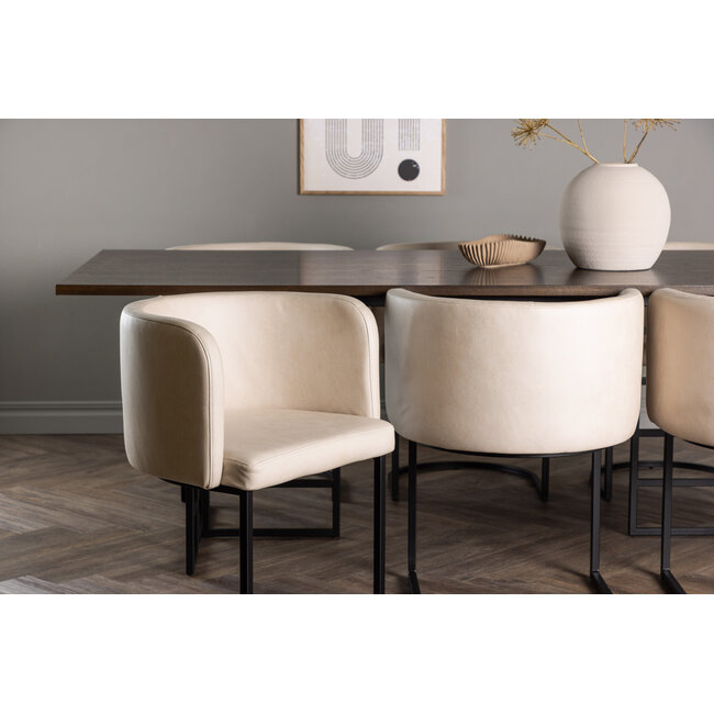 7-tlg. Esszimmer-Set Ystad mit Stühlen Simrishamn