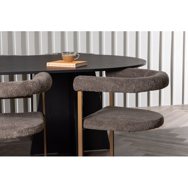 7-tlg. Esszimmer-Set Bootcut mit Stühlen Morning