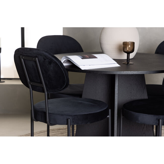 5-tlg. Esszimmer-Set Bootcut mit Stühlen Stella