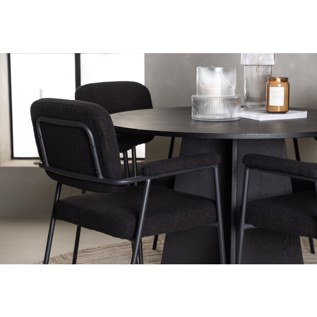 5-tlg. Esszimmer-Set Bootcut mit Stühlen Yesterday