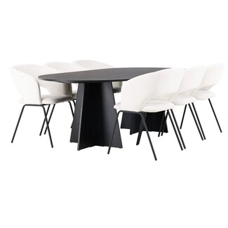 Venture Home 7-tlg. Esszimmer-Set Bootcut mit Stühlen Day