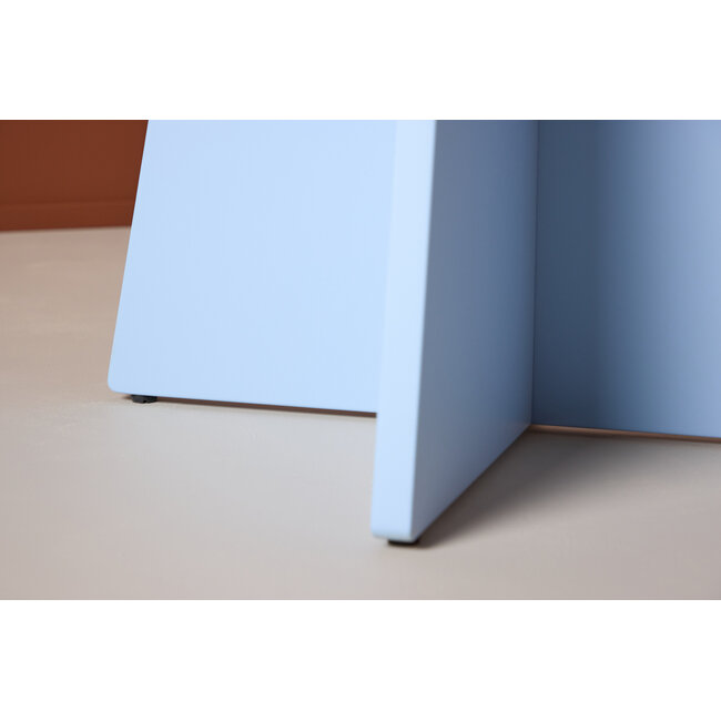 Bootcut Runder Esstisch 110cm  blau