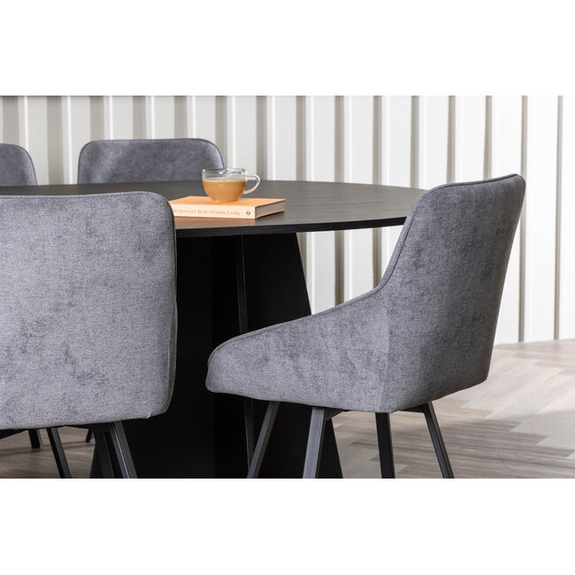 7-tlg. Esszimmer-Set Bootcut mit Stühlen Rosie