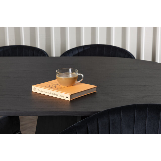 7-tlg. Esszimmer-Set Bootcut mit Stühlen Selma