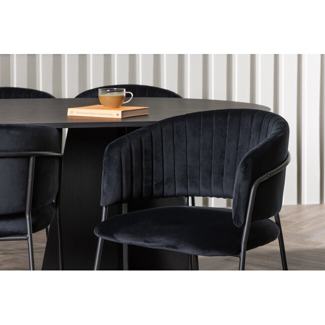 7-tlg. Esszimmer-Set Bootcut mit Stühlen Selma