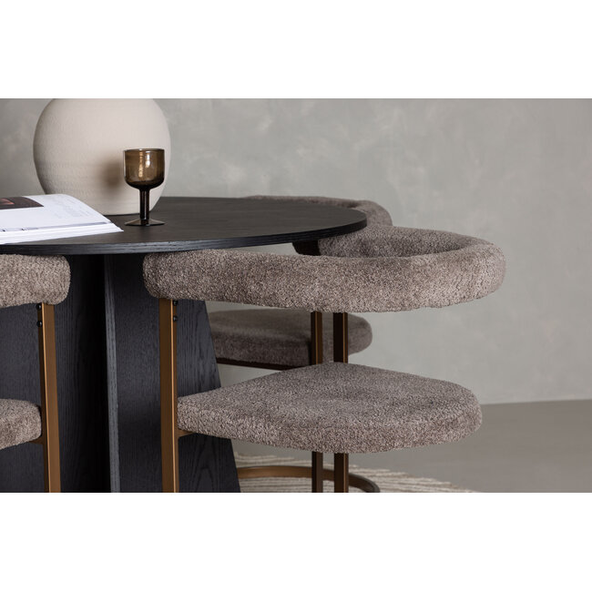 5-tlg. Esszimmer-Set Bootcut mit Stühlen Morning