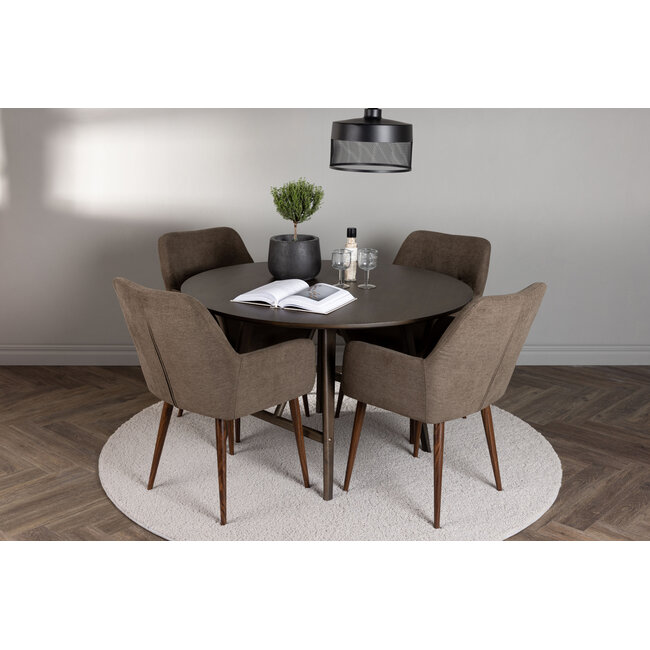 5-tlg. Esszimmer-Set Kaseindon mit Stühlen Tomorrow