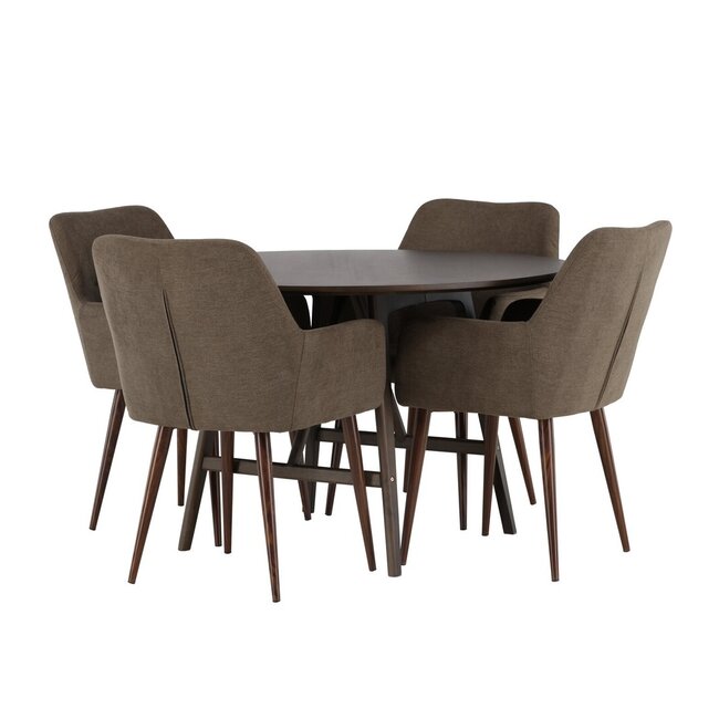5-tlg. Esszimmer-Set Kaseindon mit Stühlen Tomorrow