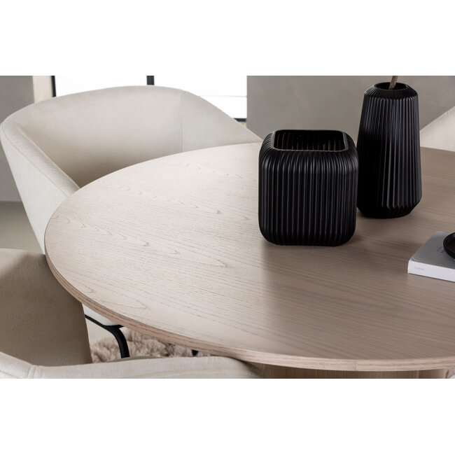 5-tlg. Esszimmer-Set Olivia mit Stühlen Day