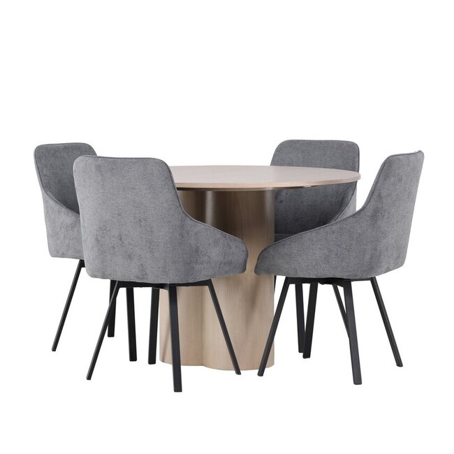 5-tlg. Esszimmer-Set Olivia mit Stühlen Rosie