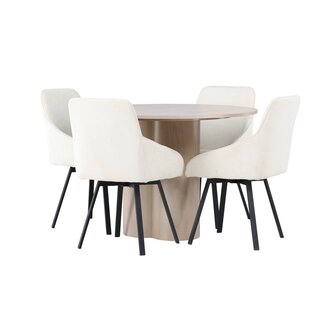 Venture Home 5-tlg. Esszimmer-Set Olivia mit Stühlen Rosie