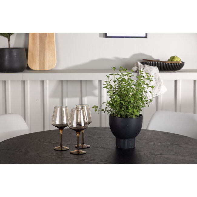 5-tlg. Esszimmer-Set Olivia mit Stühlen Night